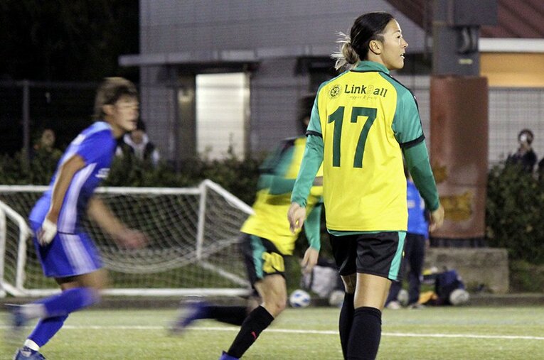 山王FC戦に出場した永里©Kyodo News