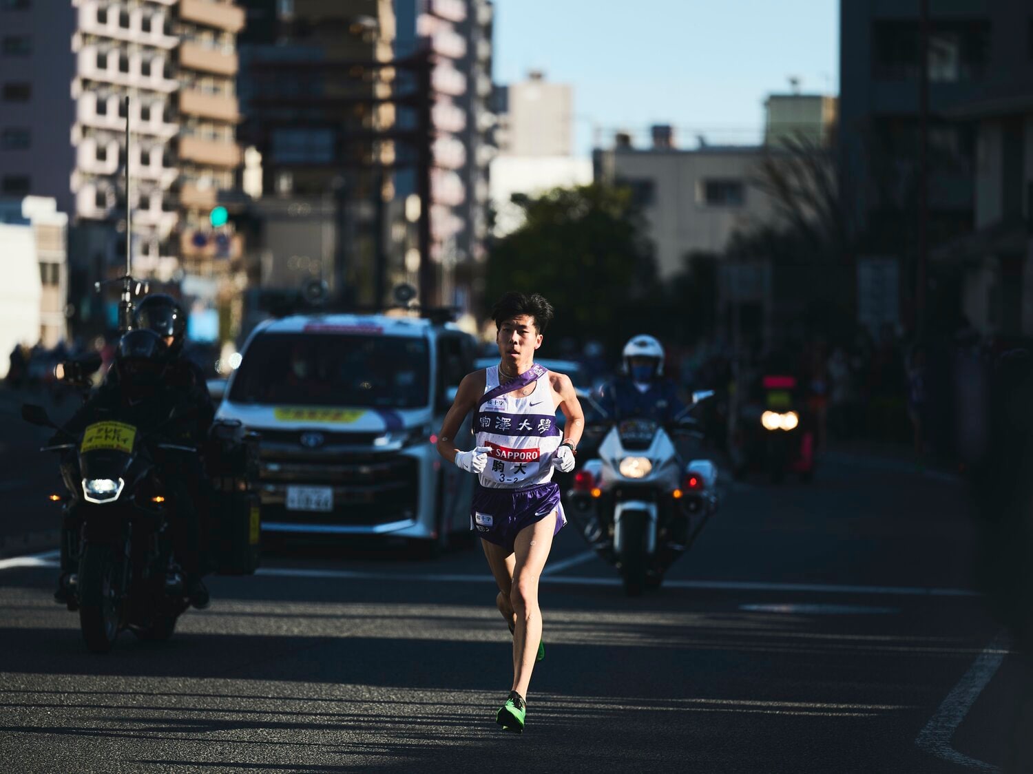3年連続2区を走った駒大・田澤廉(4年)。昨年は区間賞を獲得している ©Yuki Suenaga