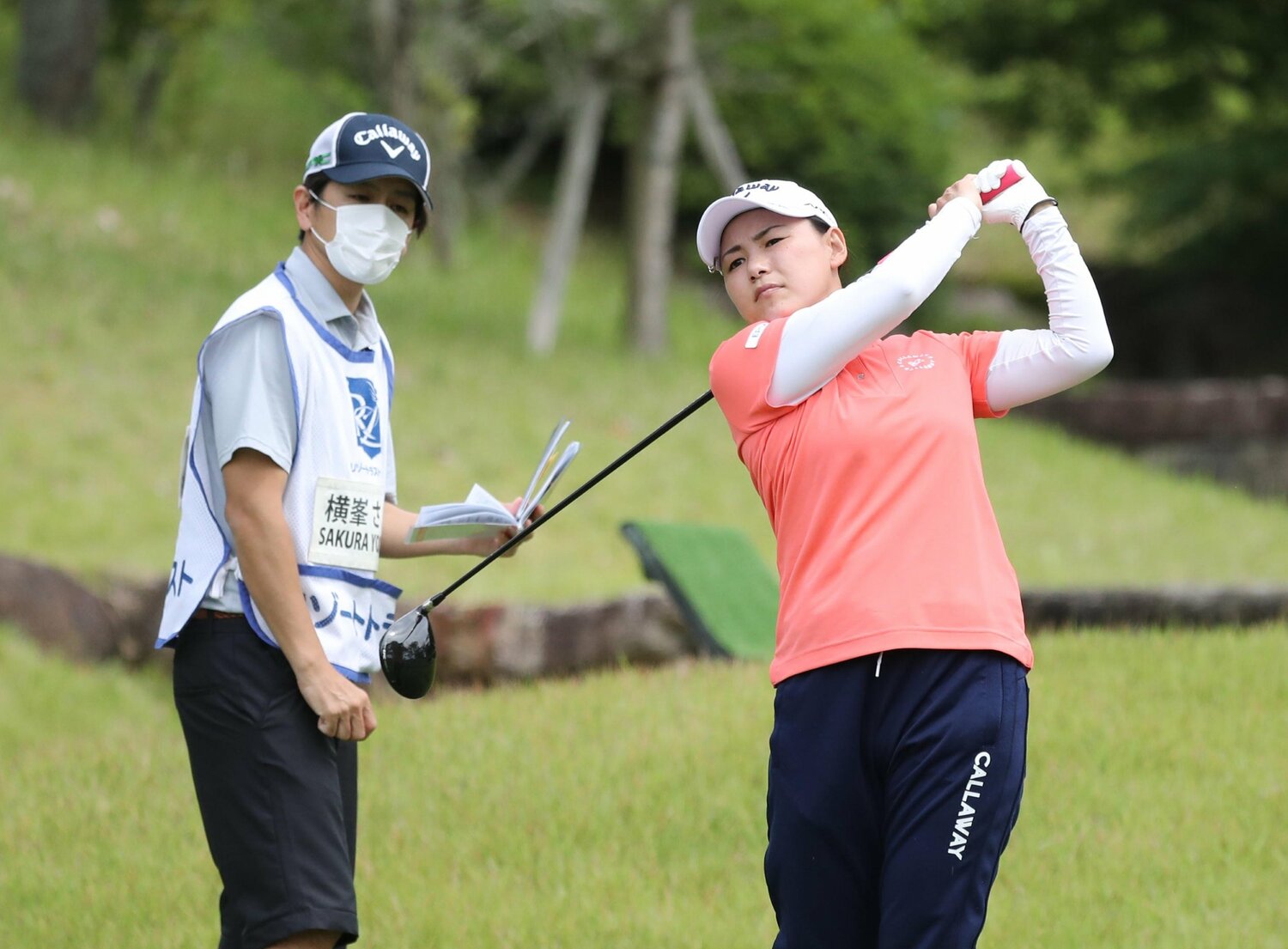 リゾートトラストレディスを復帰戦に選んだ横峯さくら　©︎Sankei Shimbun