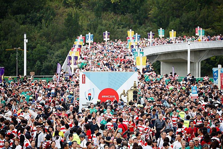 アイルランド戦が行われた静岡・エコパスタジアム ©AFLO