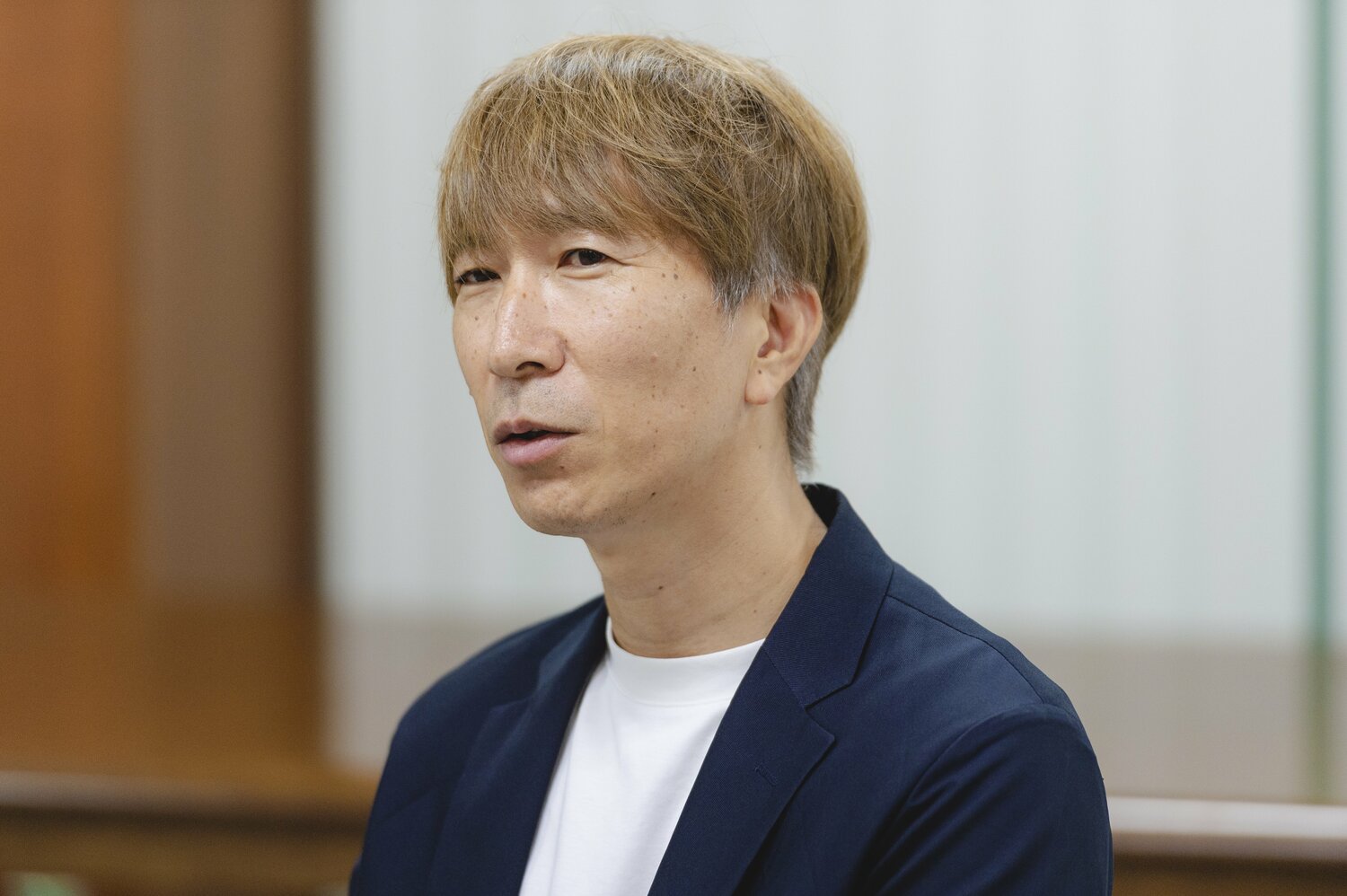 「負けた人を書きたい」と語る森合氏　©︎Wataru Sato