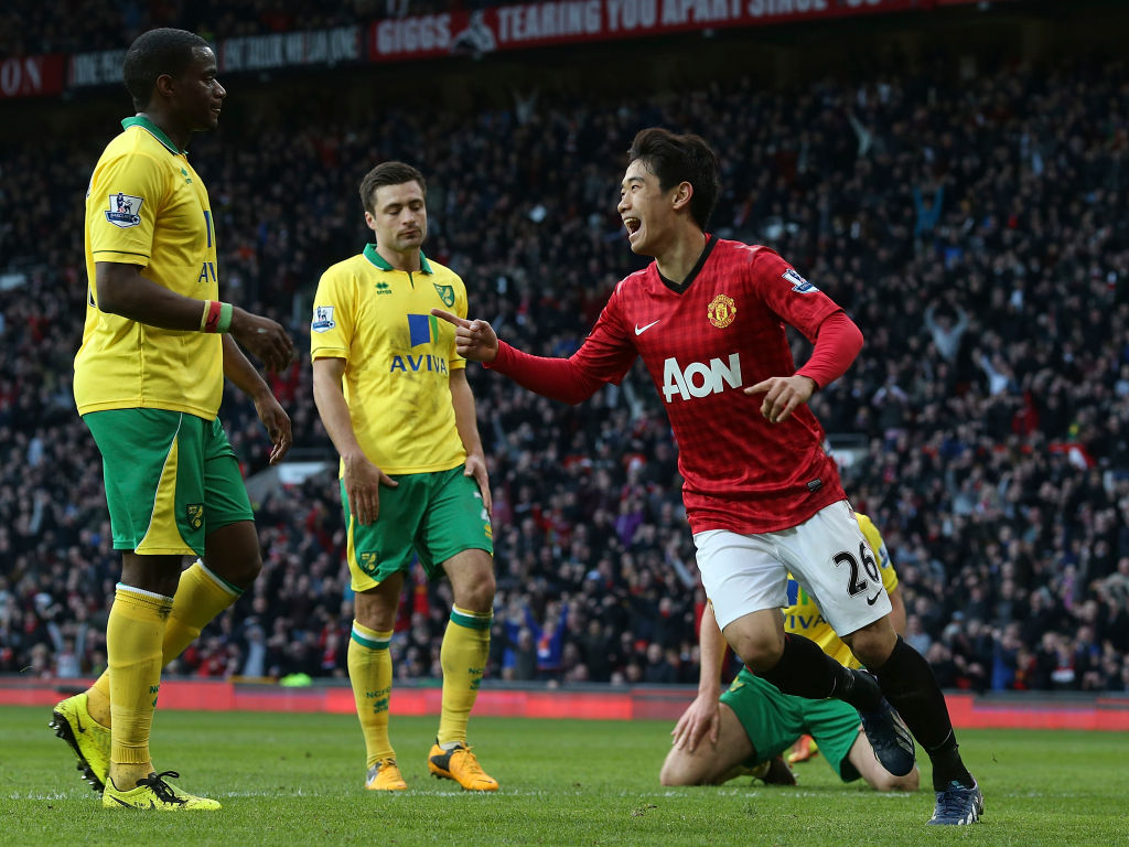 マンチェスターU時代の香川 ©Getty Images