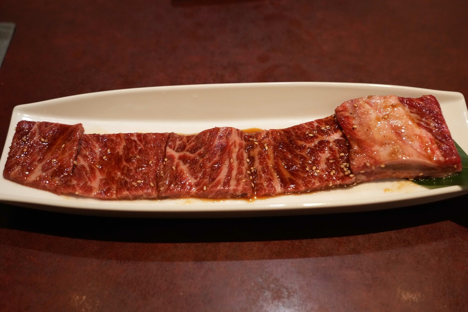 骨付きカルビ。猪木は「骨の所が一番うまい」と言っていた