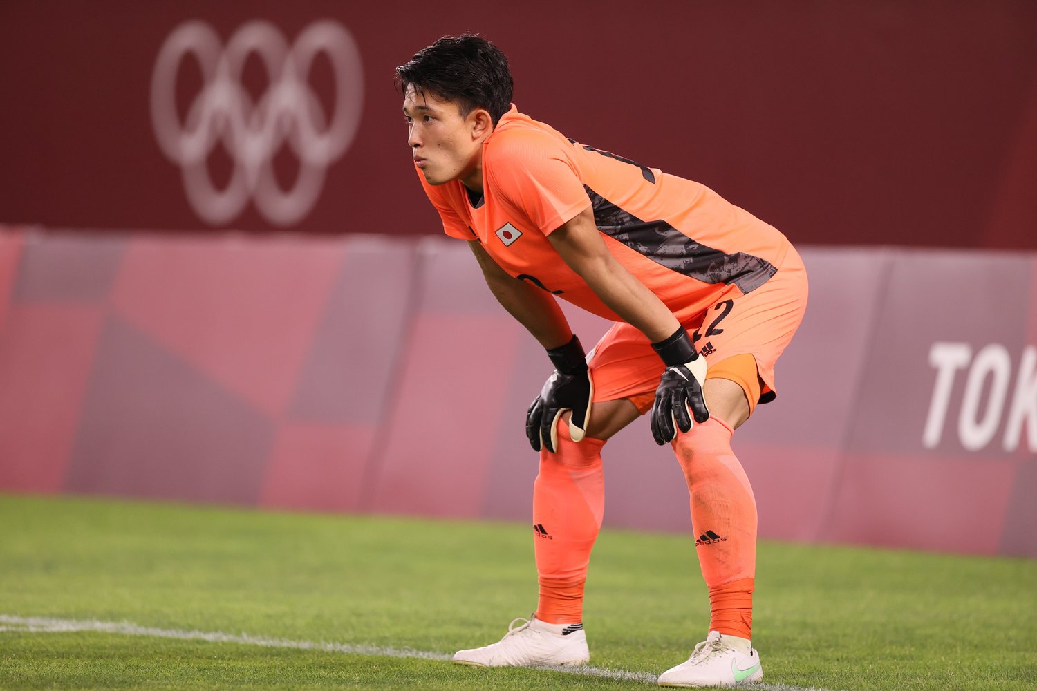 常に落ち着いていたGK谷　©JMPA