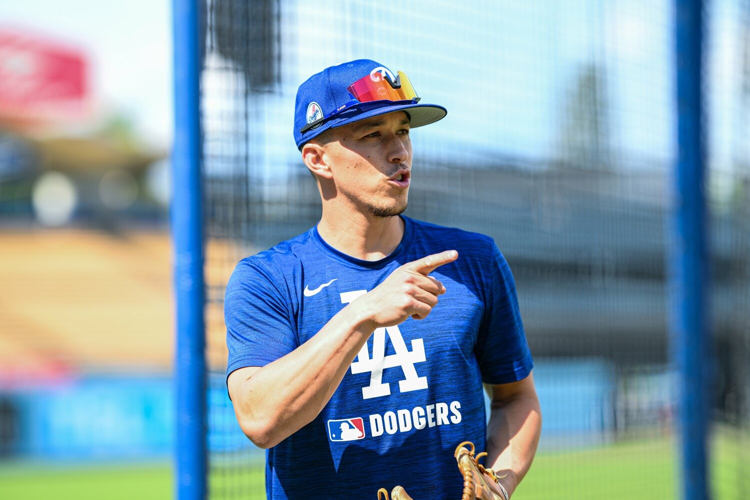 内外野で堅守を見せるエドマンは“文武両道”　©Nanae Suzuki