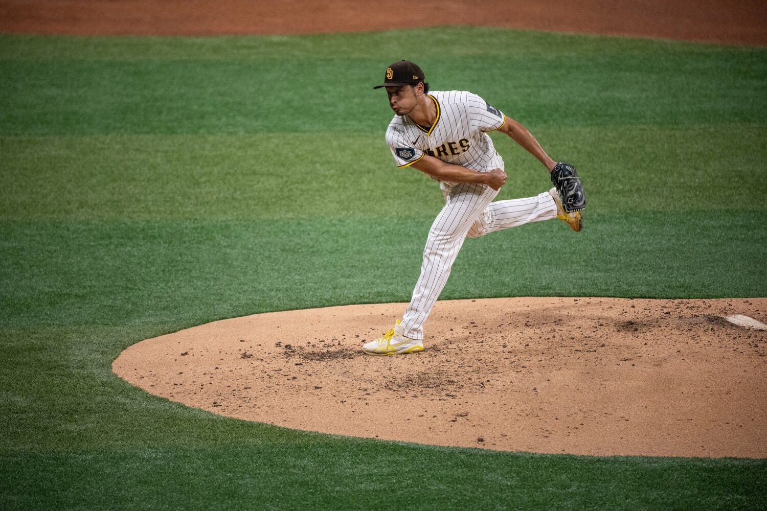 5回までは投げられなかったものの、強力打線を食い止めたダルビッシュ　©Nanae Suzuki