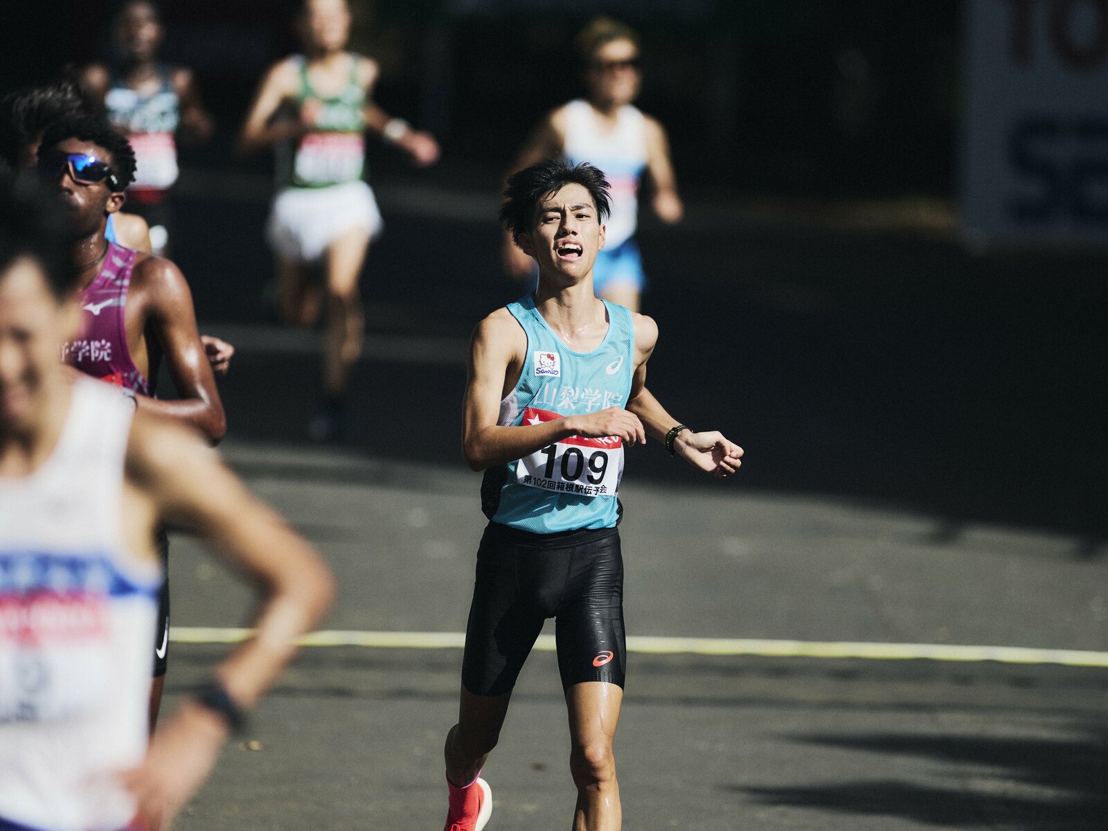 その走りでチームに刺激を与えている阿部 photograph by Yuki Suenaga