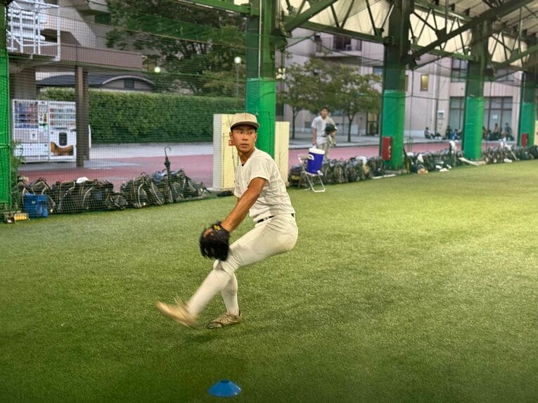 「まるで山本由伸」林将輝16歳の投球フォーム　　©Yuji Yanagawa