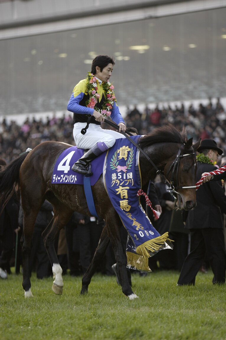 武豊とディープインパクト（2006年・有馬記念）©Takuya Sugiyama