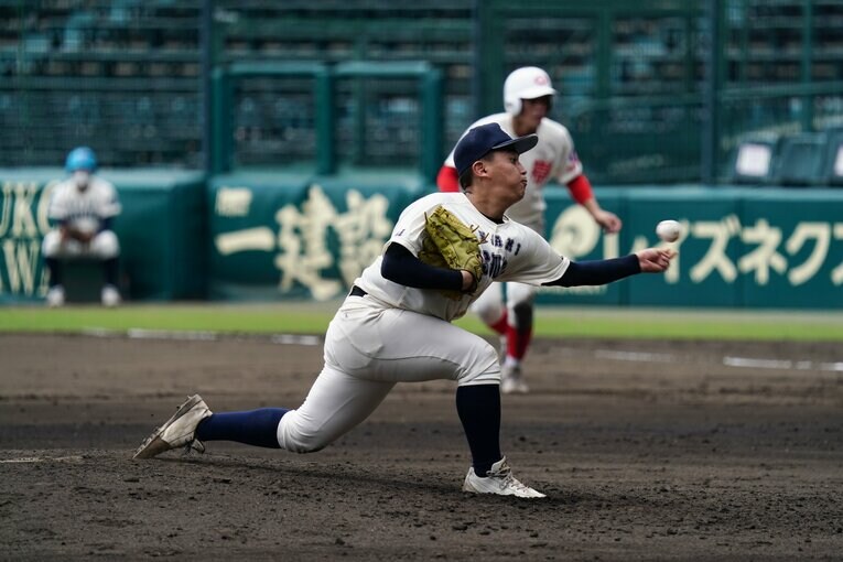 【2021年　夏の甲子園】石見智翠館の2番手、山本由吾はサイドスローが持ち味