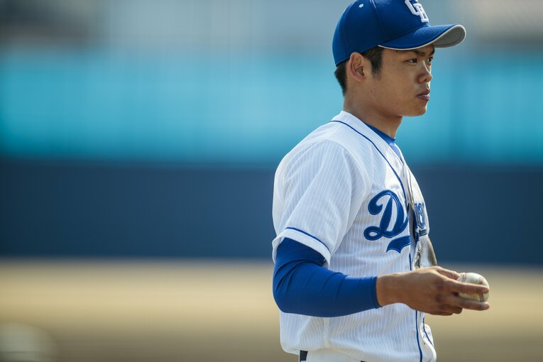 2019年3月、1年目の根尾　©Kiichi Matsumoto