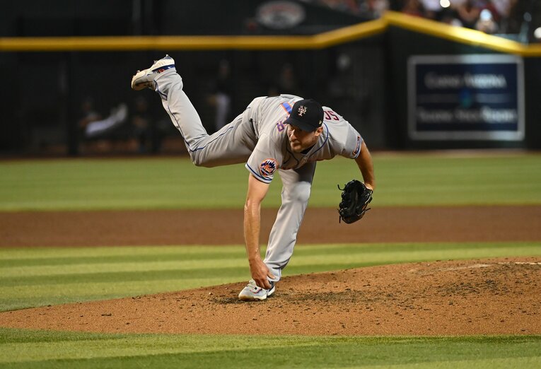 「おかしな投球フォーム」とも言われたシャーザーの投球フォーム　©︎Getty Images