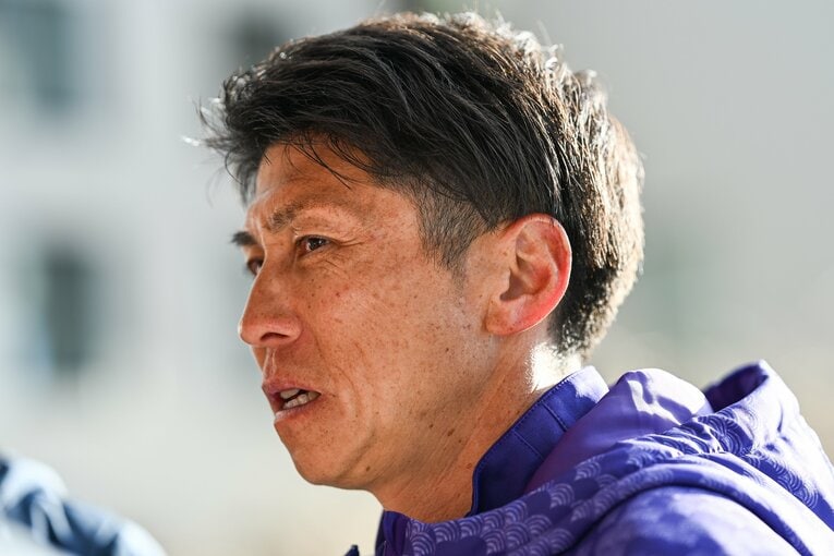 苦しい戦いに藤田監督の表情も険しかった　©Nanae Suzuki