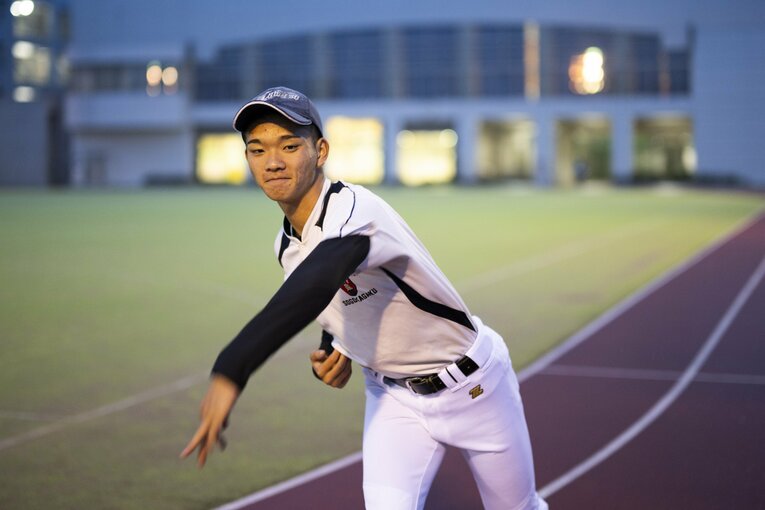 ヤクルト育成1位指名・小宮悠瞳　©Tomosuke Imai