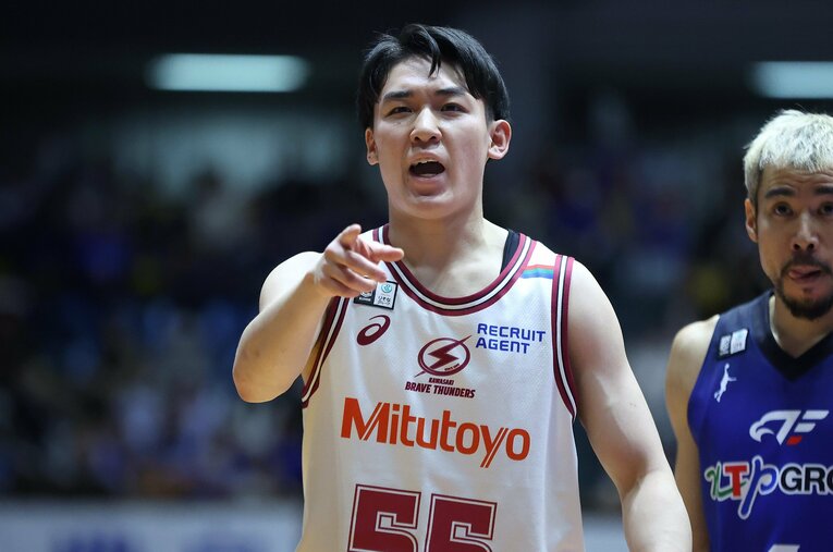 15歳から欧州でプレーしていた川崎ブレイブサンダースの岡田大河。フランス時代にはパリ五輪で物議を醸した「あの選手」との関わりも？　©B.LEAGUE