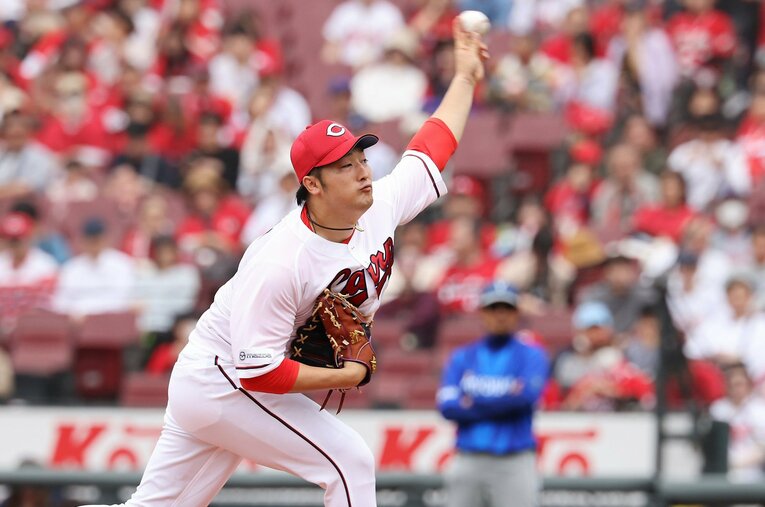 床田がFA移籍となれば、カープは今季8勝の勝ち頭を失うことになる ／ photograph by JIJI PRESS