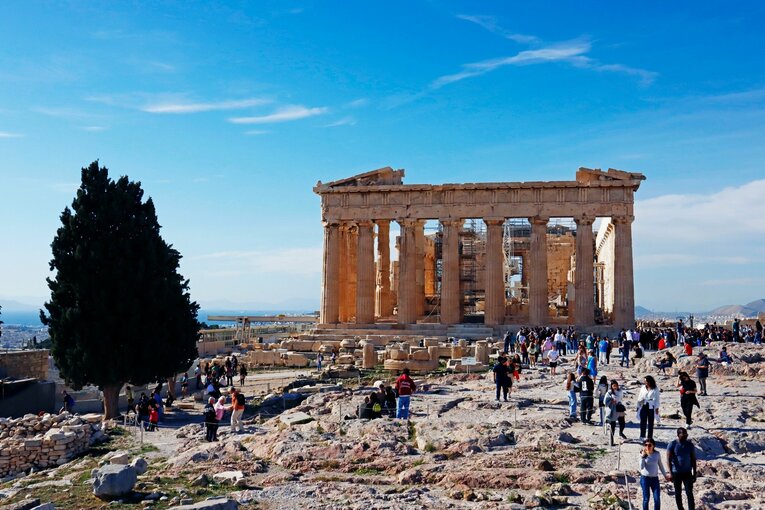 パルテノン神殿等々、冬季は夏季の半額の入場料だった　©Daisuke Nakashima