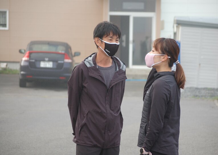 現在は資生堂の監督を務める岩水氏　©資生堂ランニングクラブ