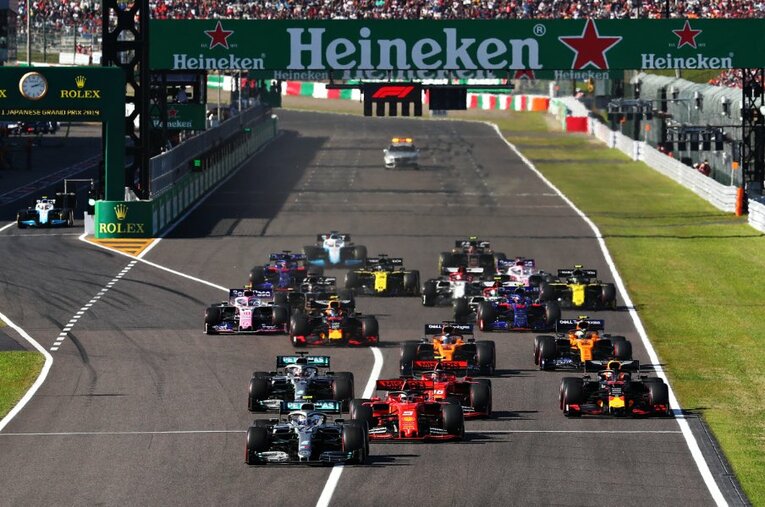 2019年の日本GPはメルセデスのボッタスが勝利。ホンダはメルセデスに鈴鹿6連勝を許したまま、サーキットを去ることになる…… ／ photograph by Getty Images