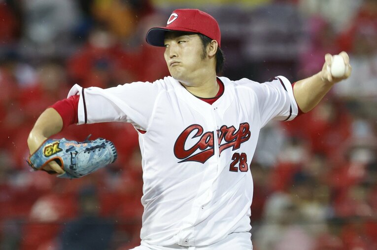 走り込みを行わずとも今季好調の床田。8月25日時点で10勝、防御率2.03と、どちらもリーグ2位の好成績を残している ／ photograph by JIJI PRESS