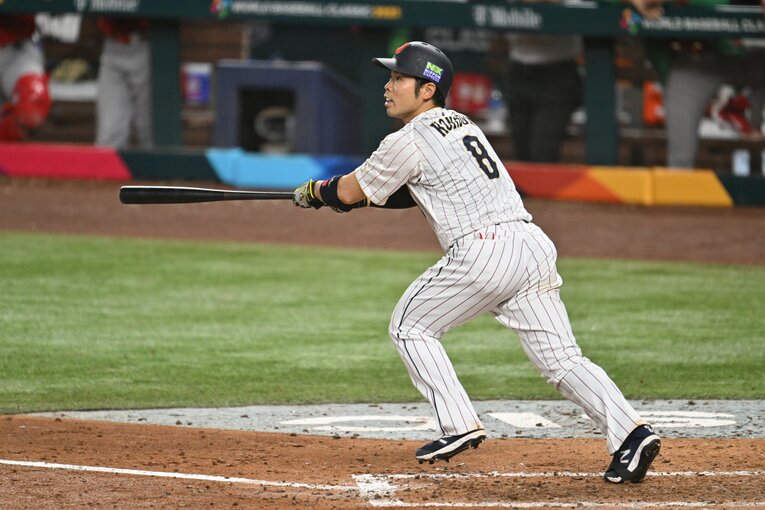 WBCでは２番打者として大活躍した近藤　©︎Naoya Sanuki