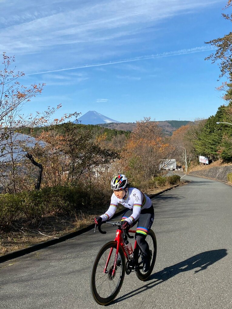 梶原選手の練習風景 ©本人提供