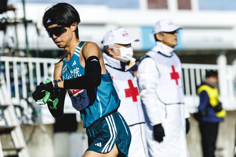 堅実な走りで毎回重要な区間をつないで青学大の3連覇に大きく貢献した宇田川　©Kiichi Matsumoto