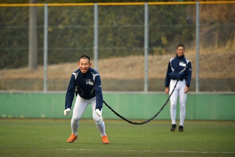 大阪桐蔭練習の様子　©Hideki Sugiyama