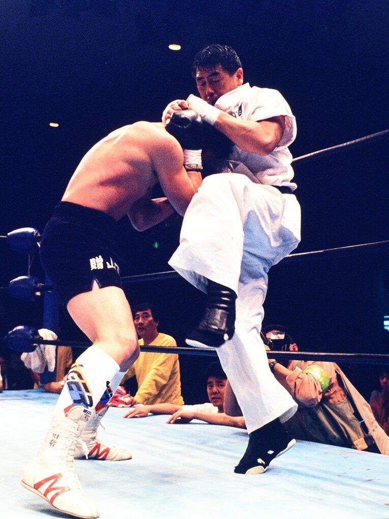 1994年2月。自ら旗揚げした「新格闘プロレス」の興行