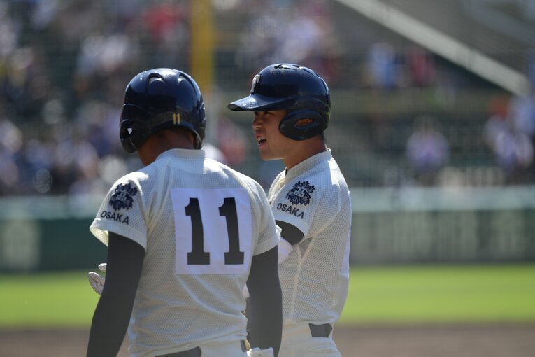 大阪桐蔭時代の石川瑞貴　©Genki Taguchi