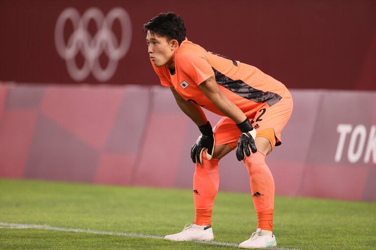 常に落ち着いていたGK谷　©JMPA