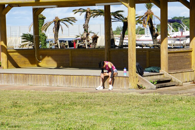 【1月の鹿児島合宿の様子…吉居大和＆徳之島ののカット集】©Number Web