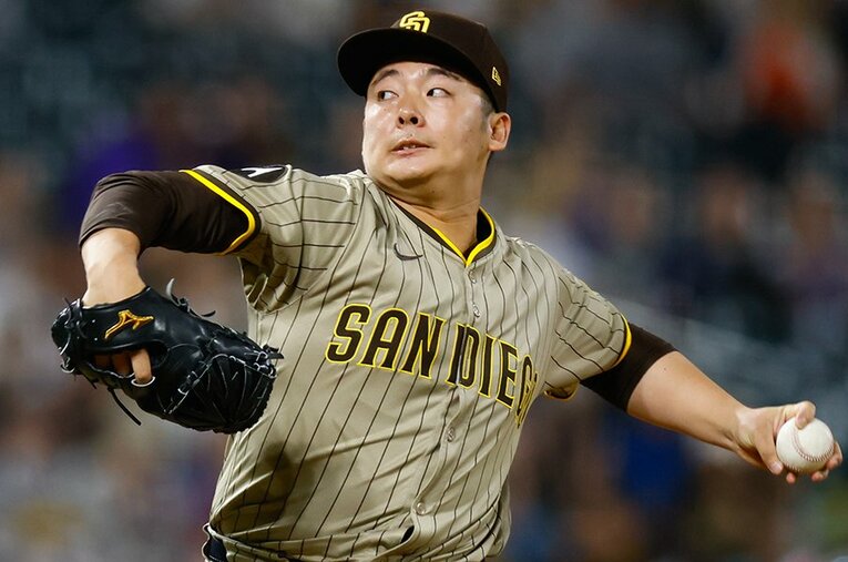 パドレスの救援陣の一角を務める松井裕樹。タフさが求められるメジャーのリリーフ事情の中で着実に結果を残している ／ photograph by Justin Edmonds/Getty Images