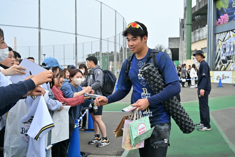 2024年春季キャンプで　©Hideki Sugiyama