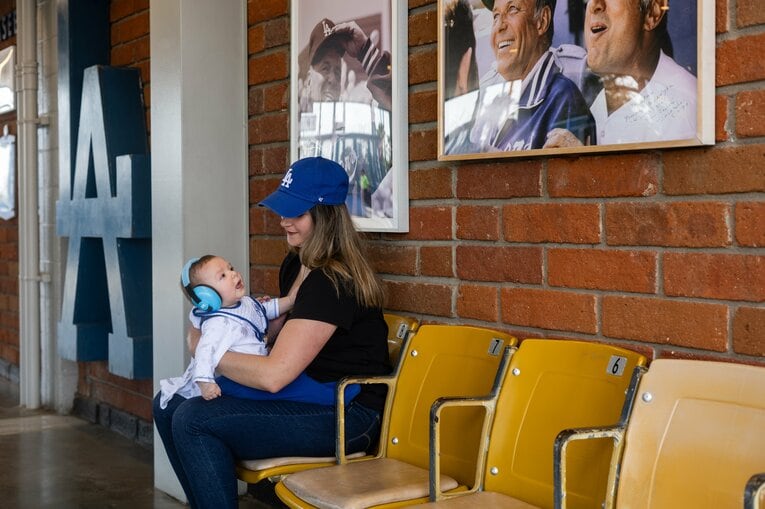 【現地開幕戦】　ドジャー・スタジアムの様子　©Nanae Suzuki