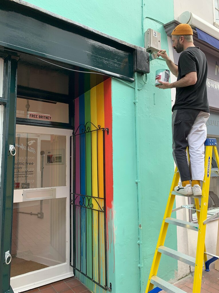 オシャレなブライトンの町並み　©Yoichi Igawa　