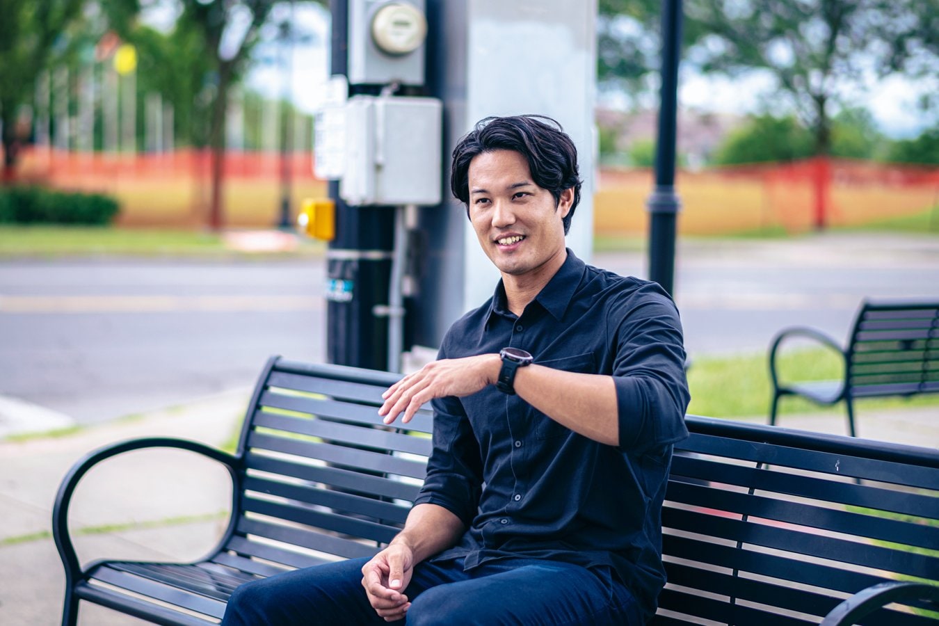 米国シラキュースで大阪桐蔭時代の葛藤を振り返る藤浪　©︎Takuya Sugiyama