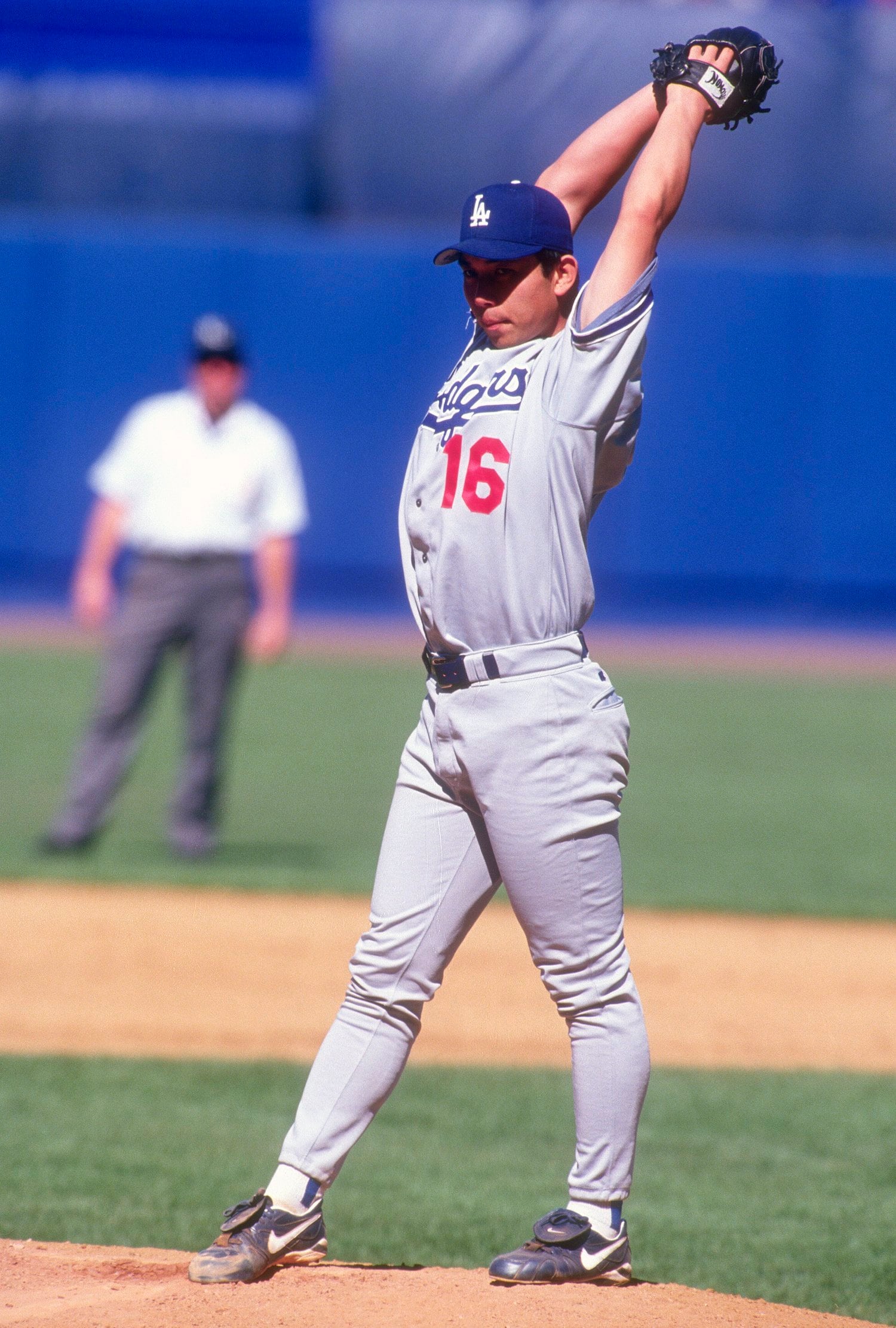 1995年、ドジャースに移籍し、MLBで旋風を巻き起こした野茂英雄 ©Getty Images