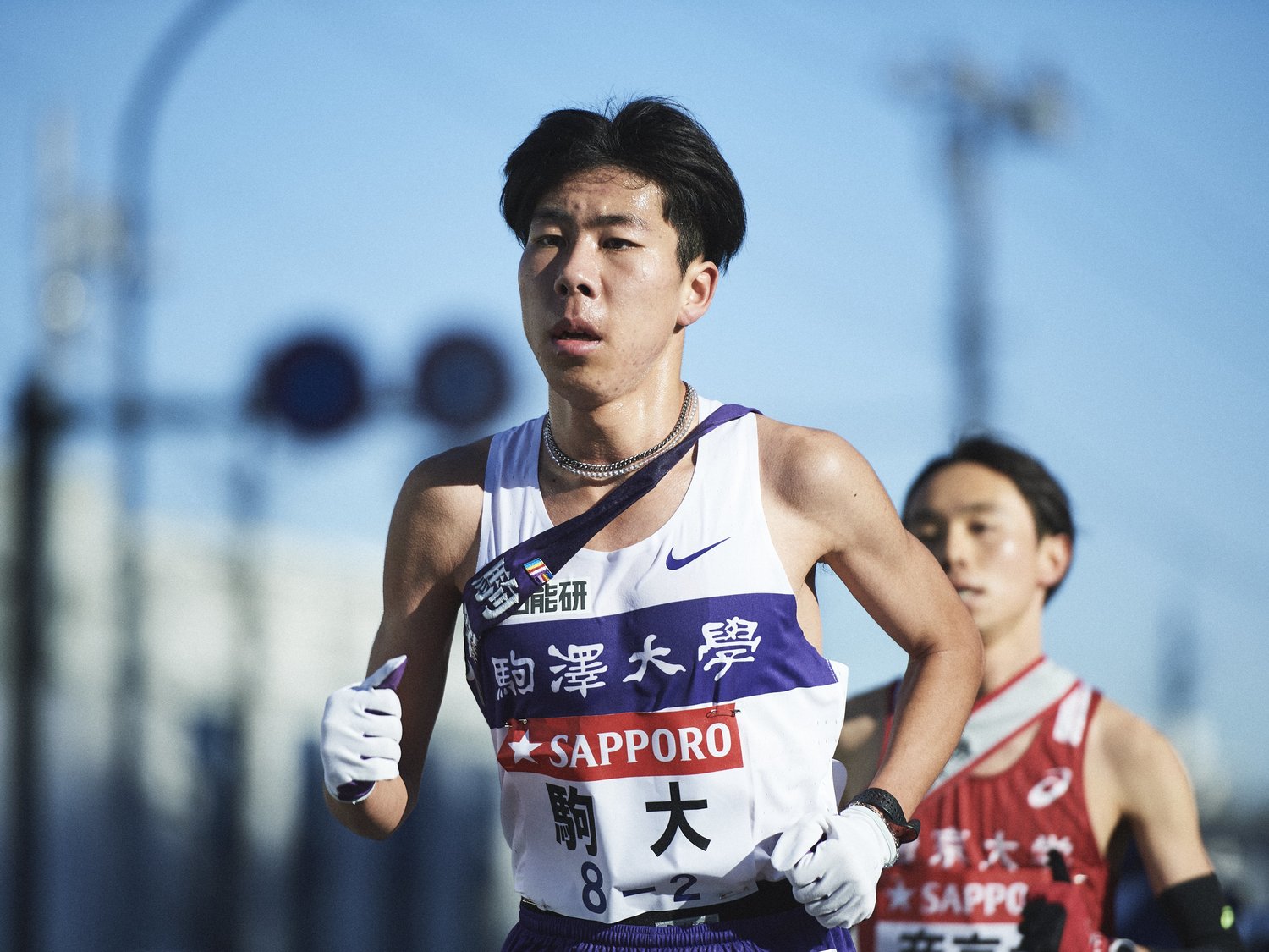 1年生から活躍した田澤。箱根駅伝も1年生で3区区間新、2年生からは3年連続でエース区間の2区を務めた(写真は2年時)　©Yuki Suenaga