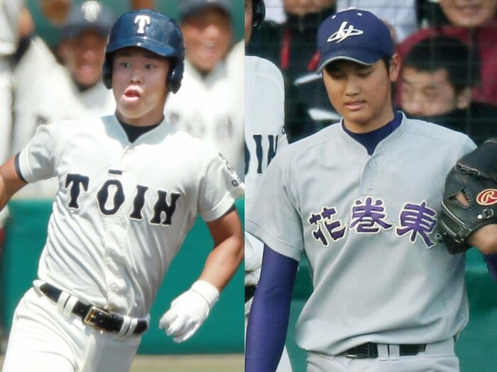 大谷翔平のスライダーから「音が聞こえたんです。シュルルルって…」甲子園で花巻東を撃破も…大阪桐蔭“黄金世代”の副将が語る「衝撃の記憶」＜Number Web＞ photograph by (L)JIJI PRESS、(R)KYODO