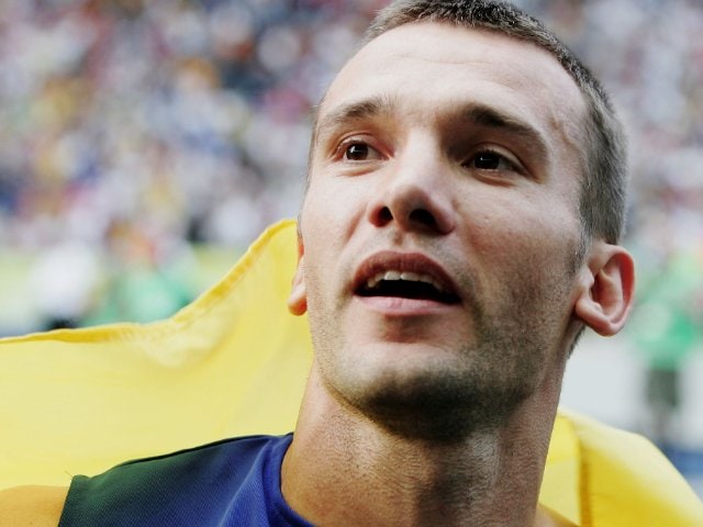 元ウクライナ代表　アンドレイ シェフチェンコ チェルシー　直筆サイン入りフォト ウクライナのためなら死んでもいいと詠った詩だ」サッカー界の“英雄