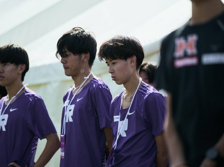 落選が決まり方を落とす立教大チーム　©Yuki Suenaga