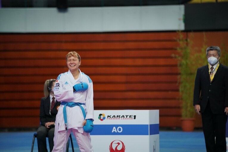 「誰が見ても、私の攻撃がきれいに決まっているのに」  空手・月井隼南が“ジャッジの不利”のなか快挙を達成できた理由(9)