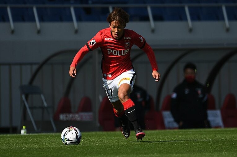 キャンプで好調を維持し、プレシーズンマッチでも結果を残しているMF武田英寿 ／ photograph by Masashi Hara/Getty Images