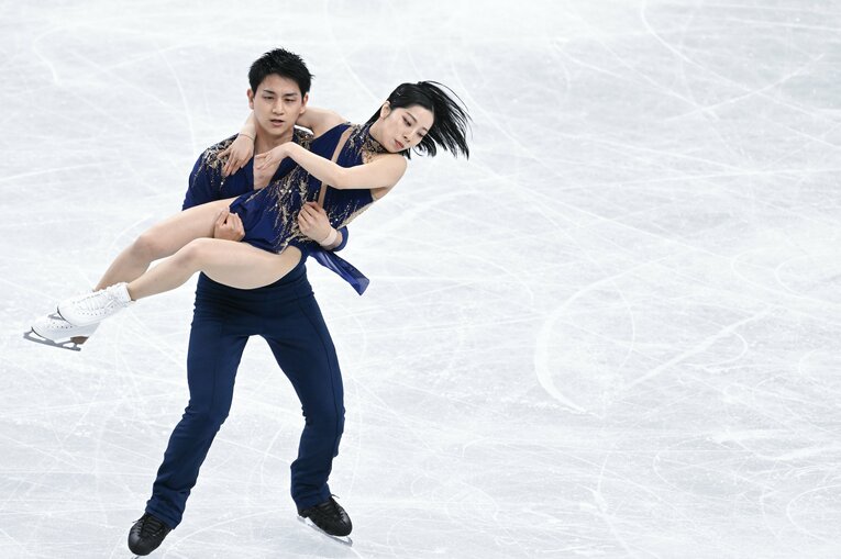 【りくりゅうレア写真】2023年世界選手権（写真は右に続きます）　©Asami Enomoto