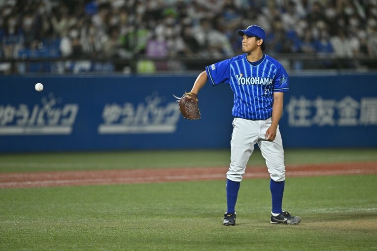 2022年9月25日のヤクルト戦に登板した今永　©Hideki Sugiyama