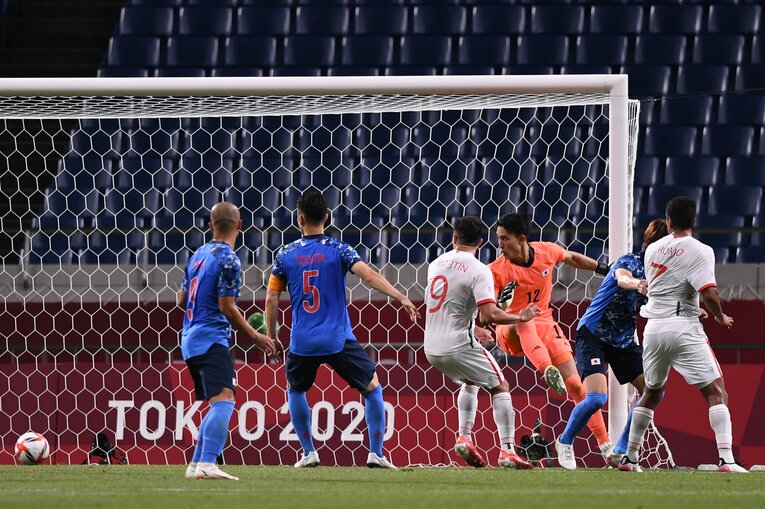 85分の直接FKからメキシコに得点を許してしまった日本　©Getty Images