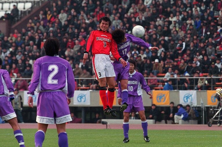 鹿実時代の那須大亮　©JIJI PRESS