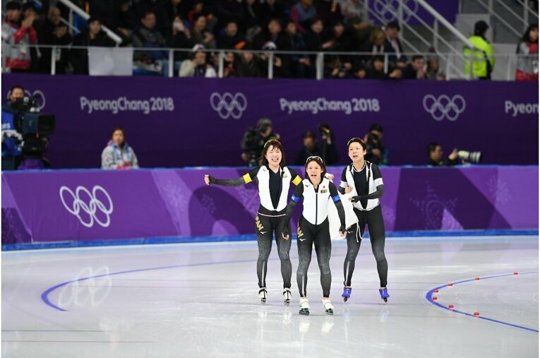 平昌五輪の女子パシュート©Asami Enomoto/JMPA