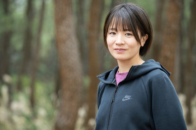 一度出産を経験したのち、マラソンに復帰し2023年のMGCにも出場した前田彩里。出産を経て異例の復帰までを振り返る ／ photograph by Nanae Suzuki